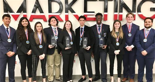 Four Dr. Gene Burton College & Career DECA students Advance to International Competition 
